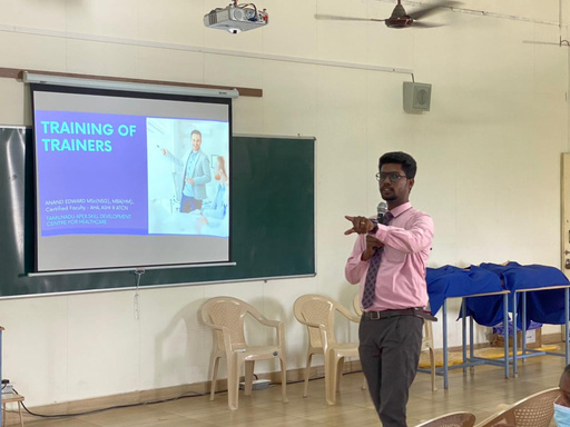 Training session at Dr. Agarwal's Hospital